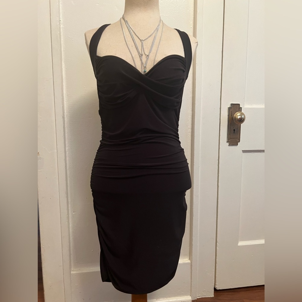 Sexy black cocktail dress size large